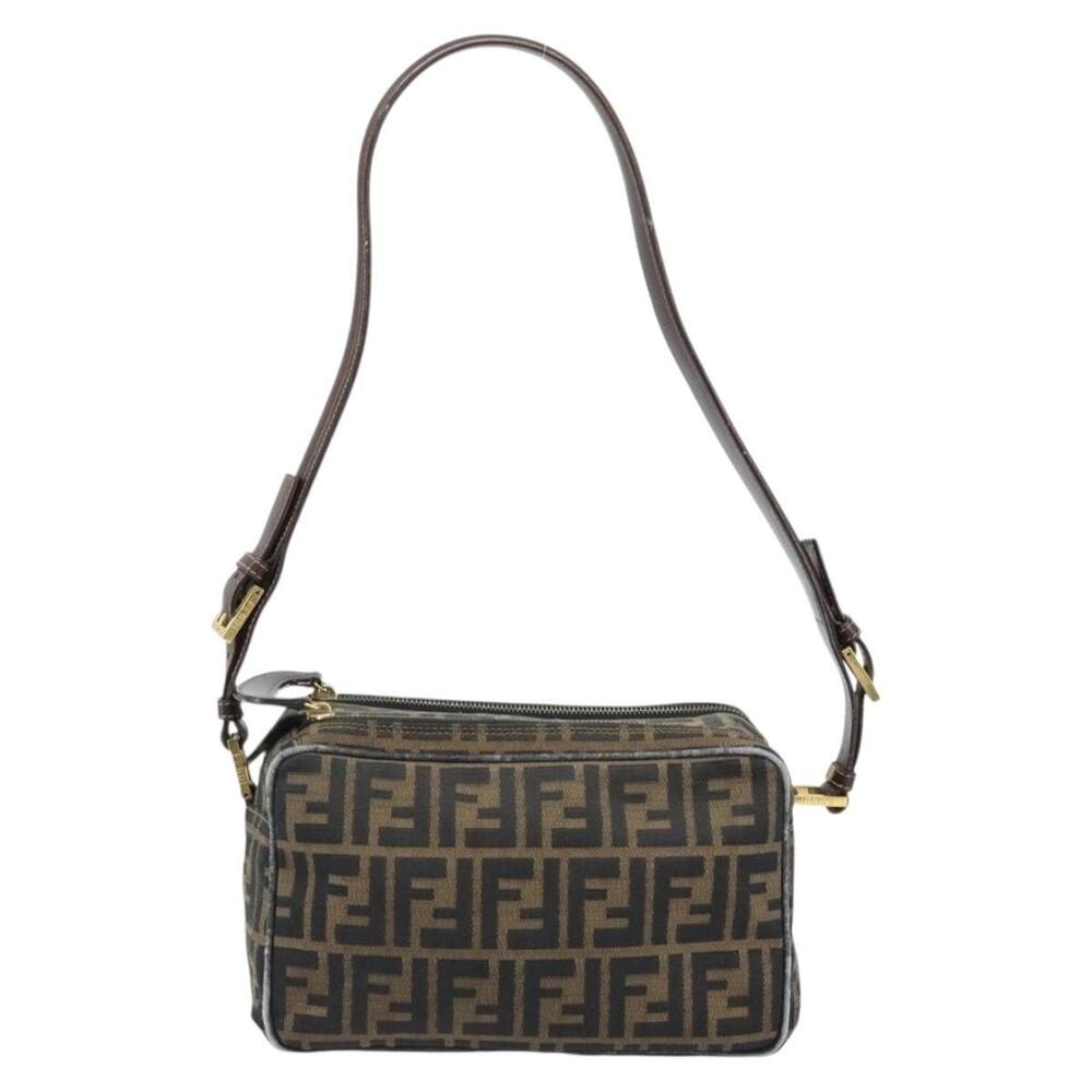 Fendi Zucca Shoulder Bag Brown